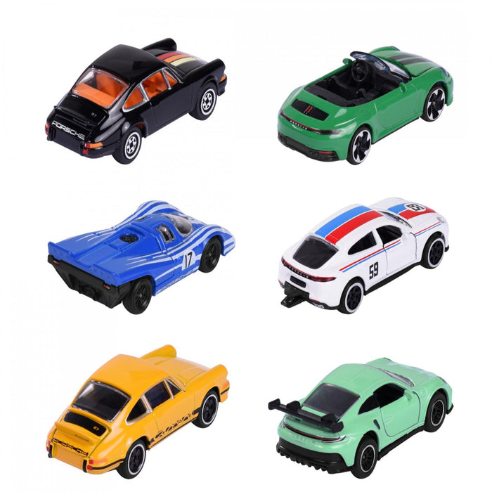 Majorette Porsche Premium Cars - Set of 6-Vehicles-Majorette-Toycra