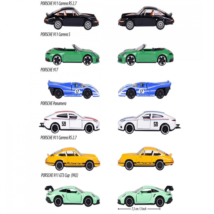 Majorette Porsche Premium Cars - Set of 6-Vehicles-Majorette-Toycra