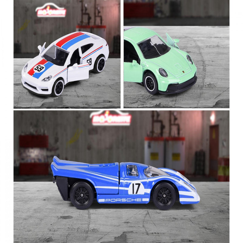 Majorette Porsche Premium Cars - Set of 6