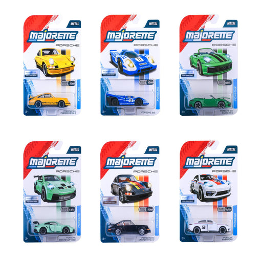 Majorette Porsche Premium Cars - Set of 6-Vehicles-Majorette-Toycra