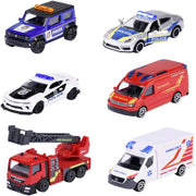 Majorette Premium Emergency Vehicles- Set of 6