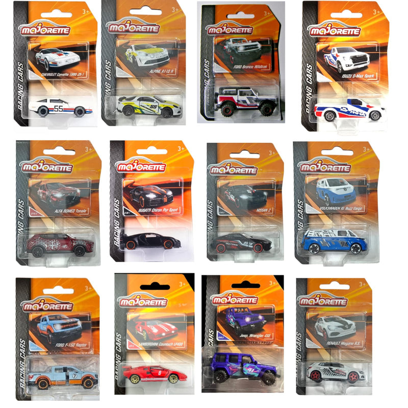 Majorette Racing Cars - Set of 12