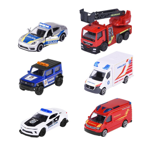 Majorette SOS Rescue Vehicles Set - Pack of 6-Vehicles-Majorette-Toycra