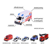 Majorette SOS Rescue Vehicles Set - Pack of 6