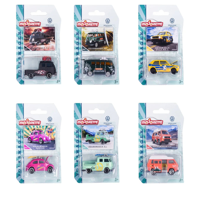Majorette Volkswagen The Originals Premium Cars - Set of 6-Vehicles-Majorette-Toycra