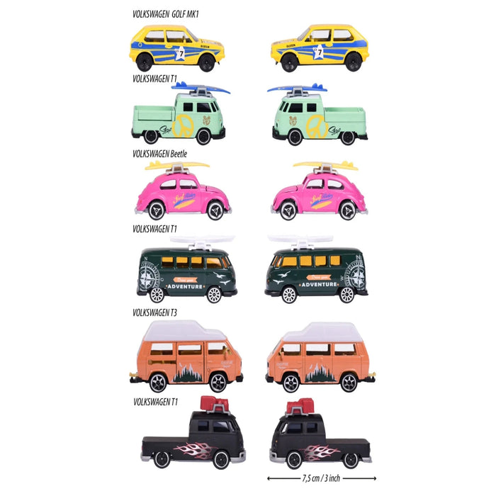 Majorette Volkswagen The Originals Premium Cars - Set of 6-Vehicles-Majorette-Toycra