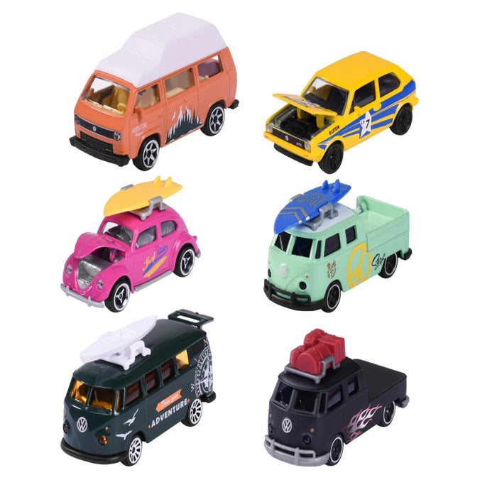 Majorette Volkswagen The Originals Premium Cars - Set of 6-Vehicles-Majorette-Toycra