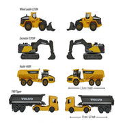 Majorette Volvo Construction 4 Pieces Giftpack