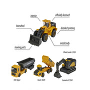 Majorette Volvo Construction 4 Pieces Giftpack