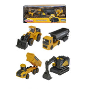 Majorette Volvo Construction 4 Pieces Giftpack