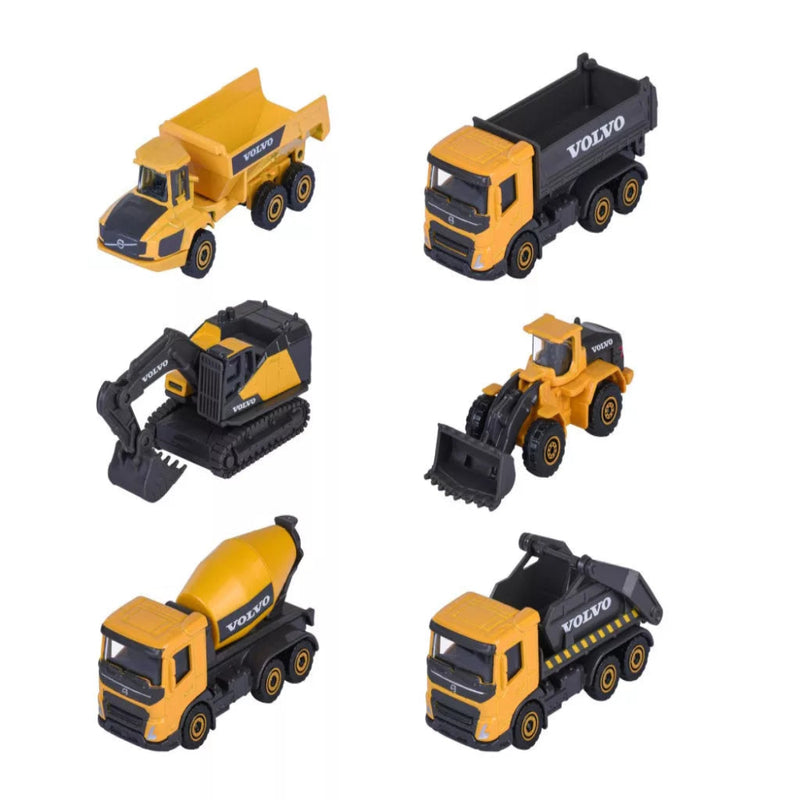Majorette Volvo Construction Premium die-cast vehicle - Set of 6