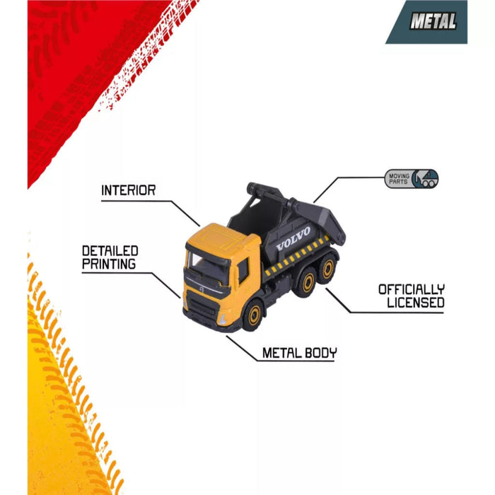 Majorette Volvo Construction Premium die-cast vehicle - Set of 6-Vehicles-Majorette-Toycra