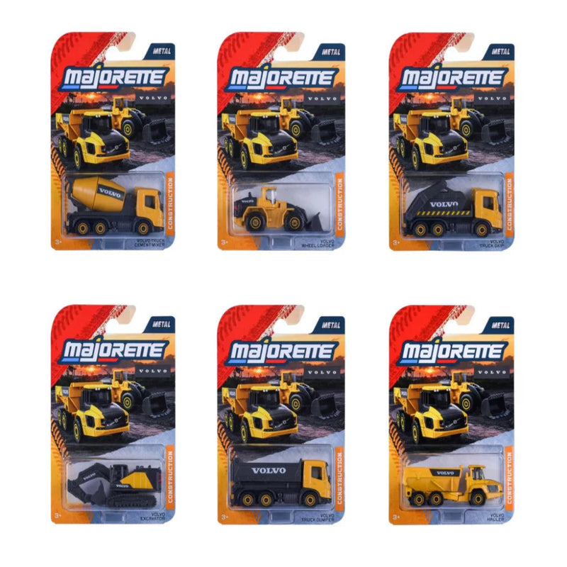 Majorette Volvo Construction Premium die-cast vehicle - Set of 6