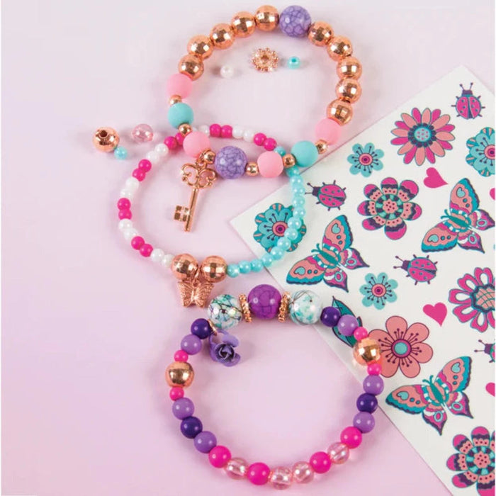 DIY Charm Bracelet Beads Jewelry Making Kit Arts Crafts for Kids Girl  (Pink) | eBay