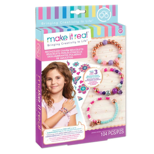 Make It Real Bedazzled! Charm Bracelets-Arts & Crafts-Make It Real-Toycra