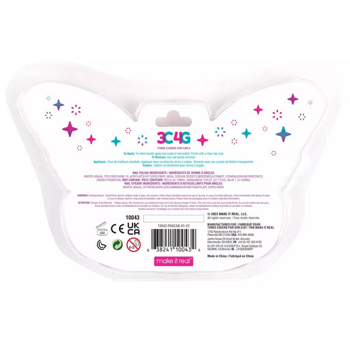 Make It Real Butterfly Nail Polish Trio Kit-Arts & Crafts-Make It Real-Toycra