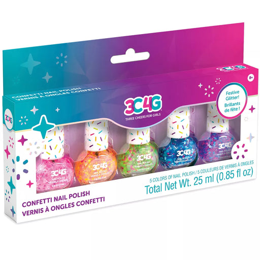 Make It Real Confetti Nail Polish Kit-Arts & Crafts-Make It Real-Toycra