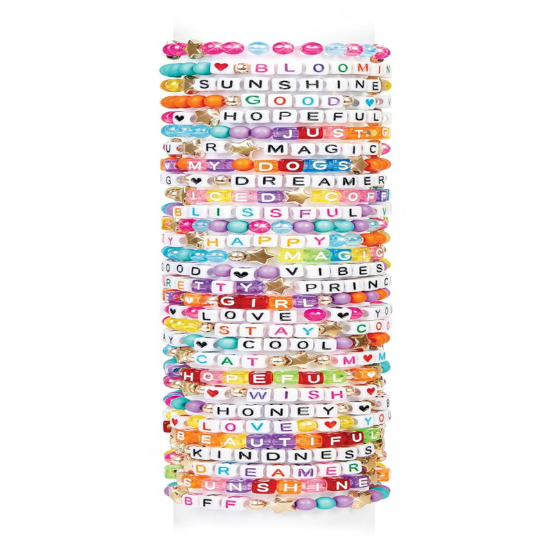 Make It Real DIY Toys Set - Say Yes! Alphabet Bead Bracelet Set