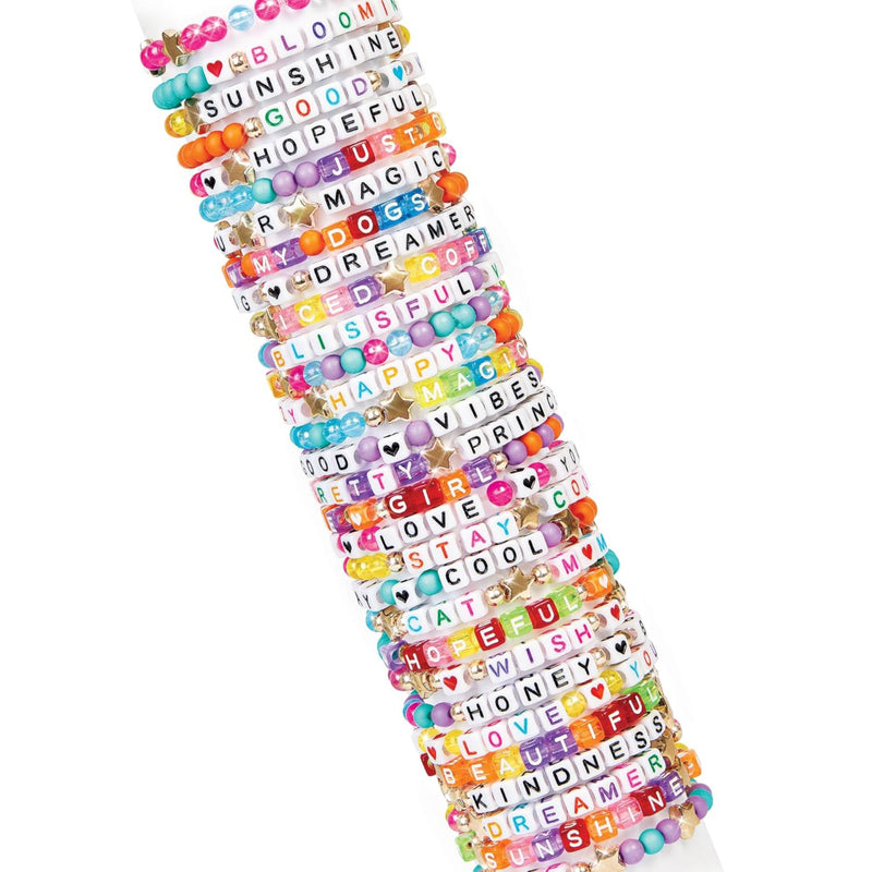 Make It Real DIY Toys Set - Say Yes! Alphabet Bead Bracelet Set