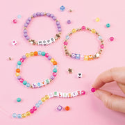 Make It Real DIY Toys Set - Say Yes! Alphabet Bead Bracelet Set