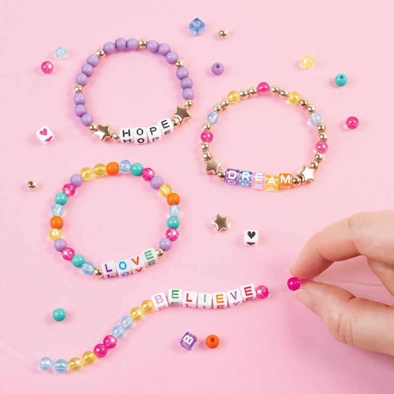 Make It Real DIY Toys Set - Say Yes! Alphabet Bead Bracelet Set