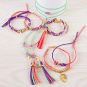 Make It Real Gold-Link Suede Bracelets