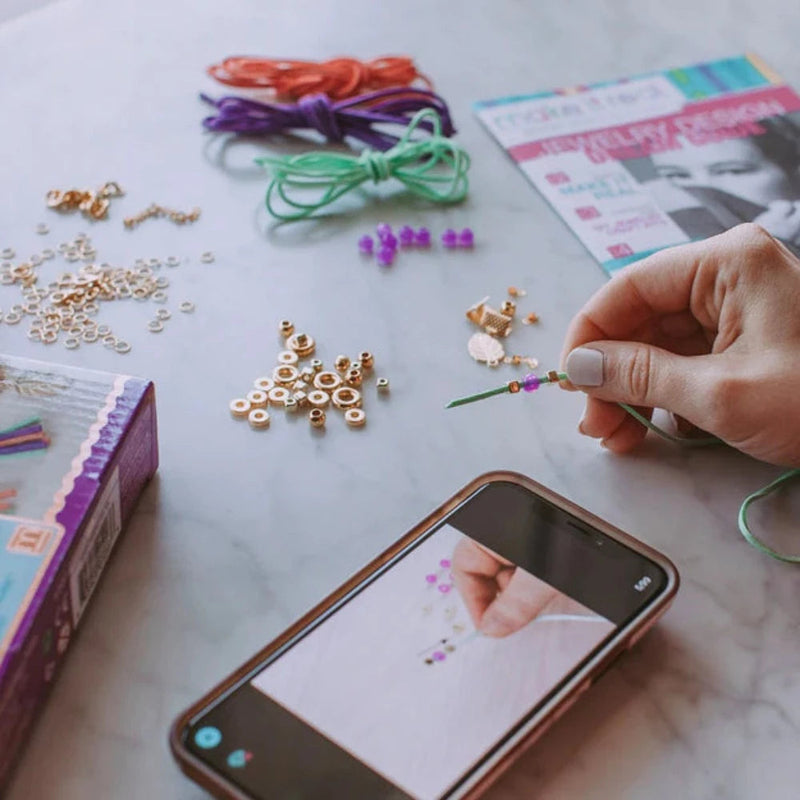 Make It Real Gold-Link Suede Bracelets