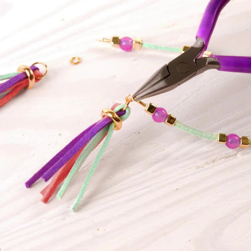 Make It Real Gold-Link Suede Bracelets