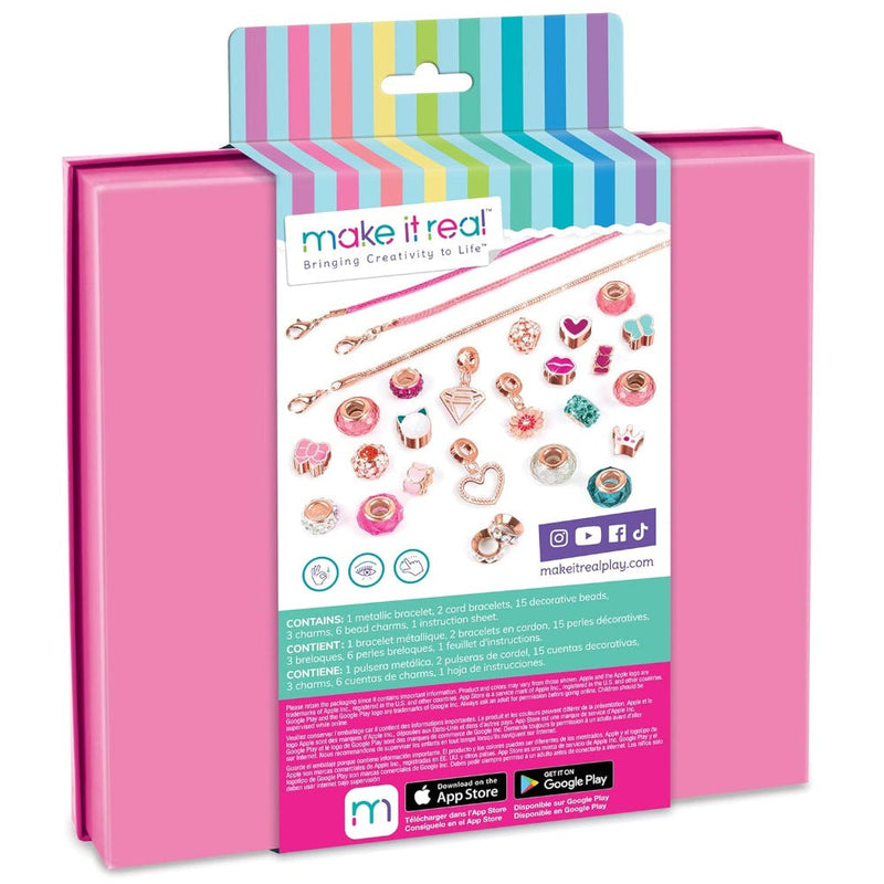 Make It Real Halo Charms Bracelets Think Pink