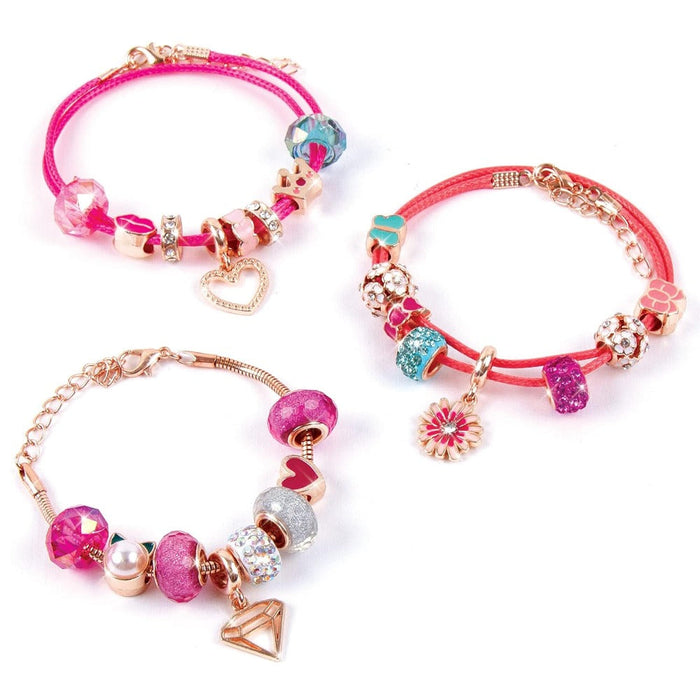 Make It Real Halo Charms Bracelets Think Pink-Arts & Crafts-Make It Real-Toycra