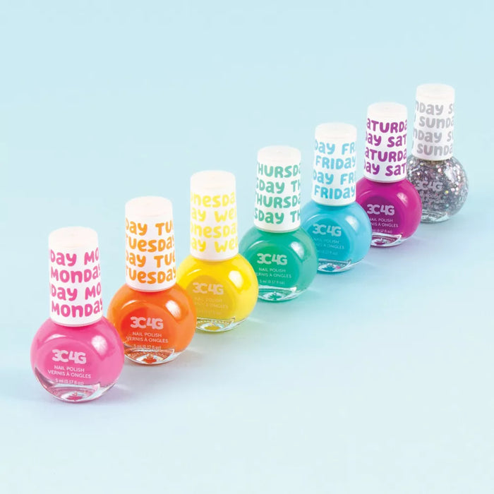 Make It Real Rainbow Days Of The Week Nail Polish Kit-Arts & Crafts-Make It Real-Toycra