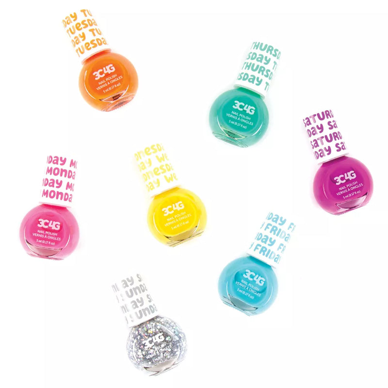 Make It Real Rainbow Days Of The Week Nail Polish Kit