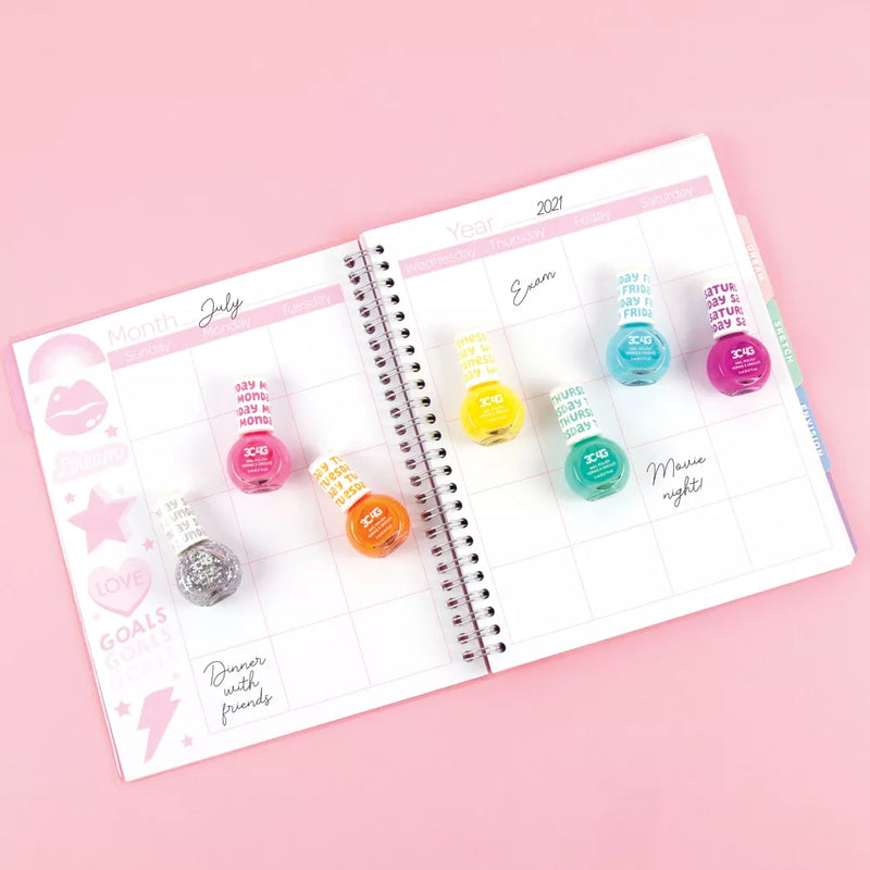 Make It Real Rainbow Days Of The Week Nail Polish Kit
