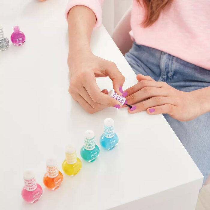Make It Real Rainbow Days Of The Week Nail Polish Kit-Arts & Crafts-Make It Real-Toycra