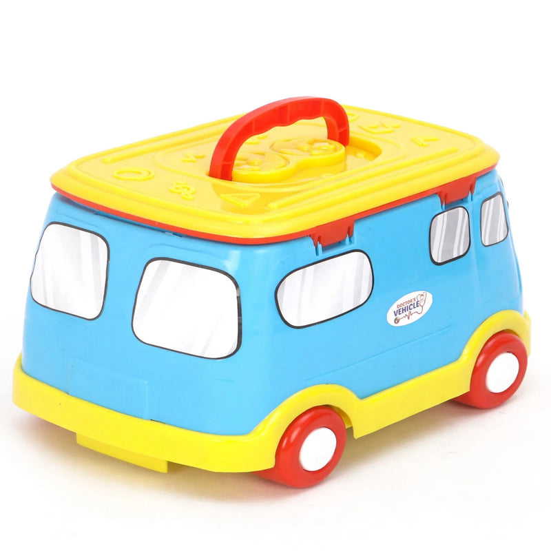 Mamma Mia 2 in 1 Doctors Role Play Vehicle Set of 16 - Multicolour