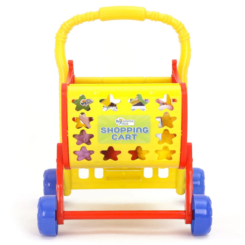 Mamma Mia 3 in 1 Role Play Shopping Cart Set of 30 - Multicolour