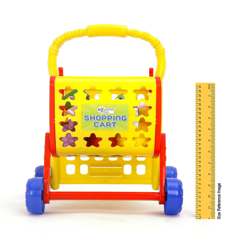 Mamma Mia 3 in 1 Role Play Shopping Cart Set of 30 - Multicolour