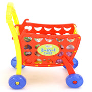 Mamma Mia 3 in 1 Role Play Shopping Cart Set of 30 - Multicolour