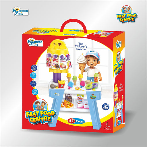 Mamma Mia Fast Food Centre(43Pcs)-Pretend Play-Mamma Mia-Toycra