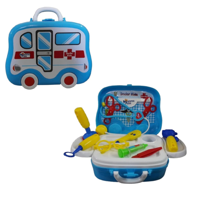 Mamma Mia Kids Doctor's Kit Rolling Van - Multicolour