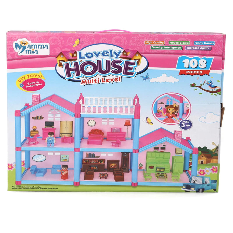 Mamma Mia Lovely House Multicolour- 108 Pieces