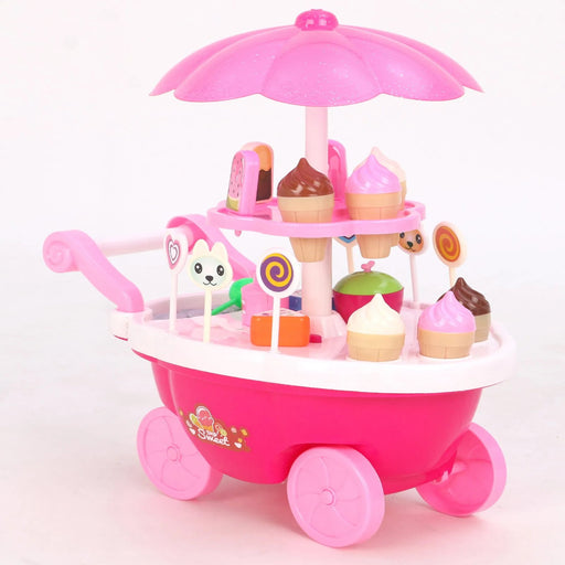 Mamma Mia Role Play Sweet Cart Set of 39 - Pink-Pretend Play-Mamma Mia-Toycra
