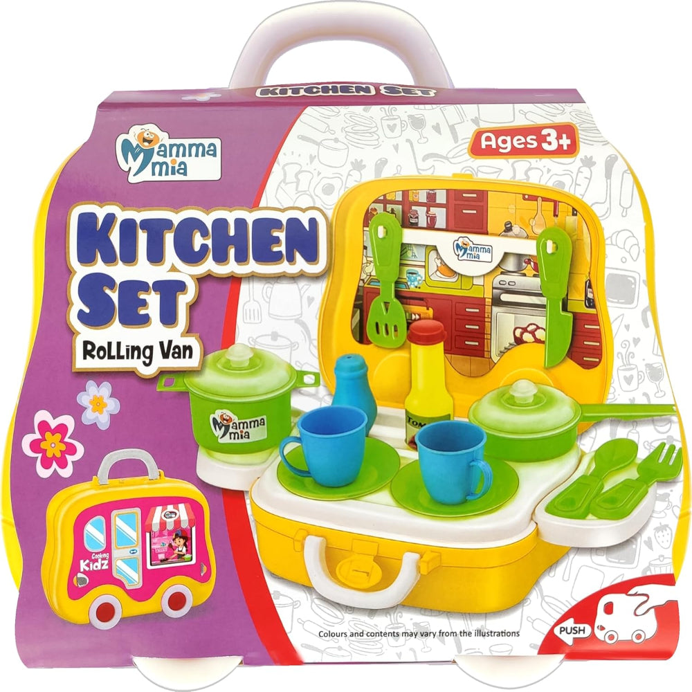 Mamma Mia Rolling Van Kitchen Play Set