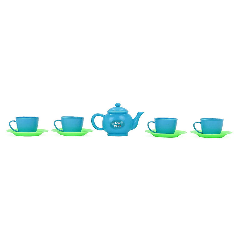 Mamma Mia Tea Set Trolley Pretend Playset - 19 Pieces (Color May Vary)