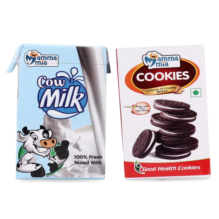 Mamma Mia Tea Set Trolley Pretend Playset - 19 Pieces (Color May Vary)-Pretend Play-Mamma Mia-Toycra