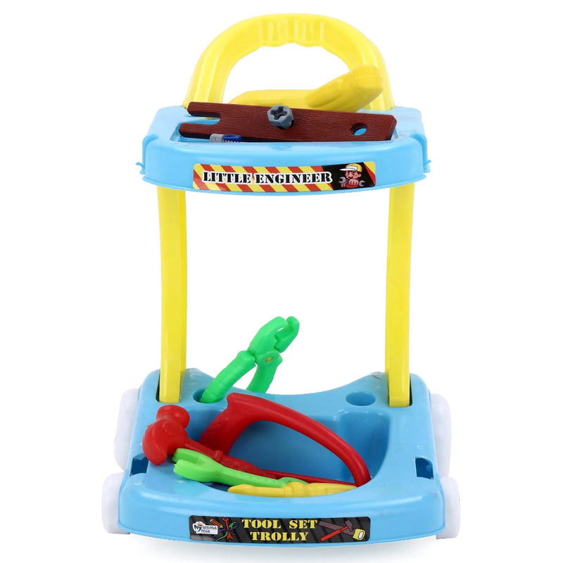 Mamma Mia Tool Set Trolley Pretend Playset - 10 Pieces