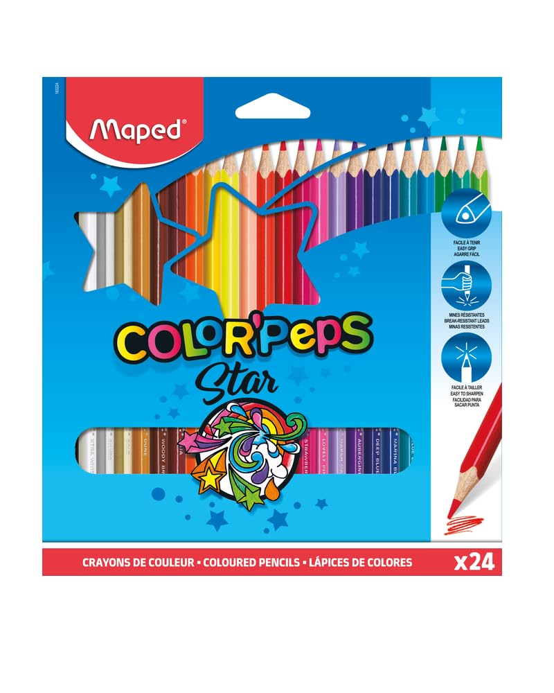Maped Color Peps Color Pencil Box - Pack Of 24