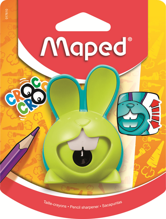 Maped Croc Croc Innovation 1Hole Pencil Sharpners - Pack Of 3-Back to School-Maped-Toycra