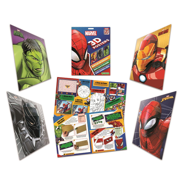 Marvel 3D Posters Activity Book-Activity Books-Pp-Toycra