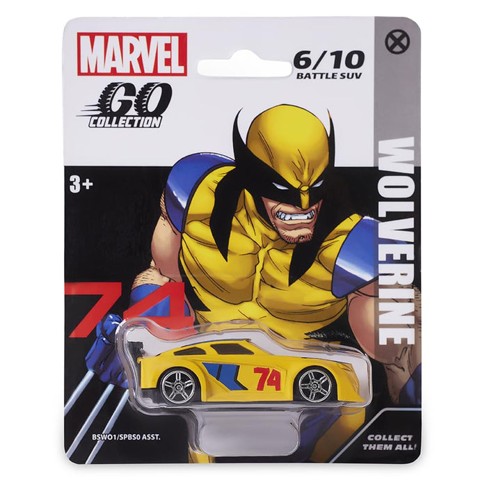Marvel Diecast Battle SUV Wave 1 Toy Car Go Collection Set of 6-Vehicles-Marvel-Toycra